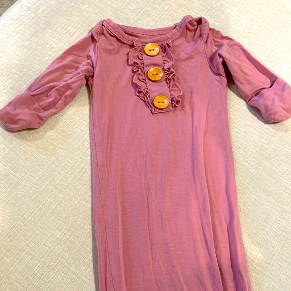 Baby girl pink knot dress